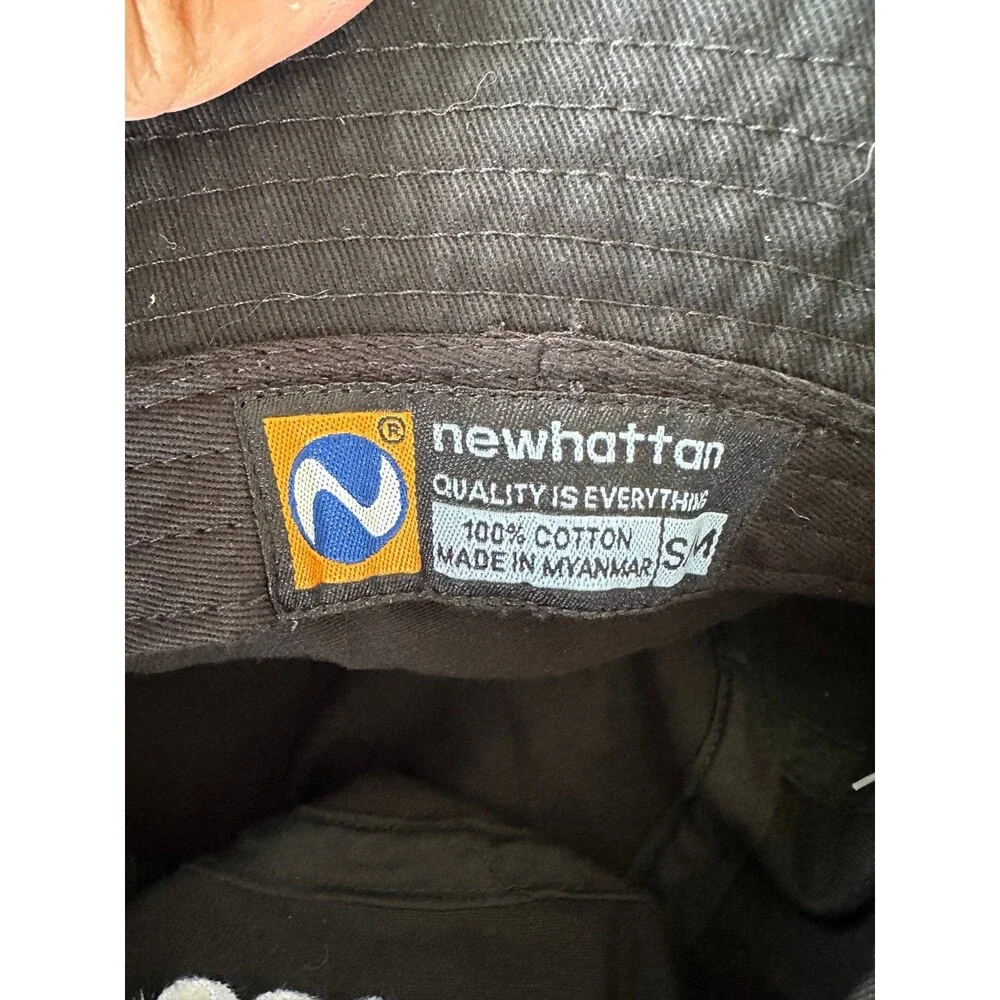 NWT Newhattan Unisex 100% Cotton Embroidered Eco Trends Bucket Hat S/M